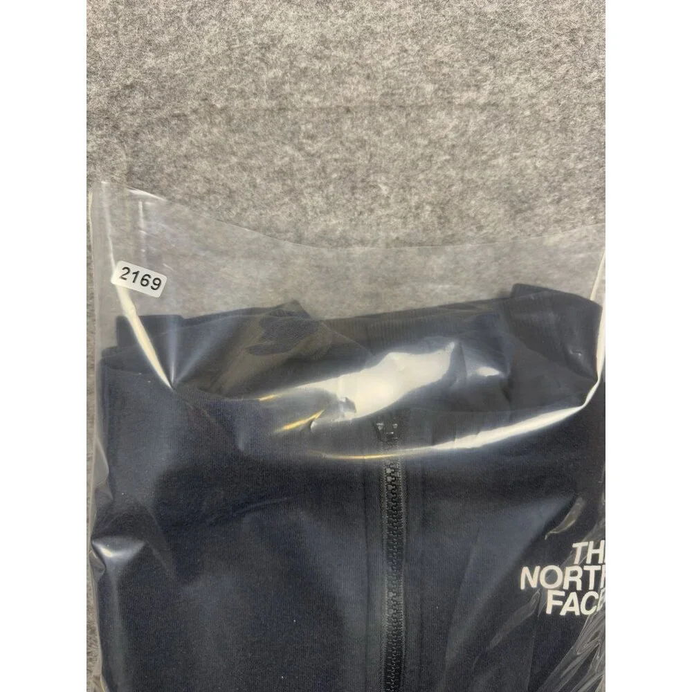 North Face Hoodie Mens Medium Black Spell Out Graphic Full Zip - Picture 6 of 16